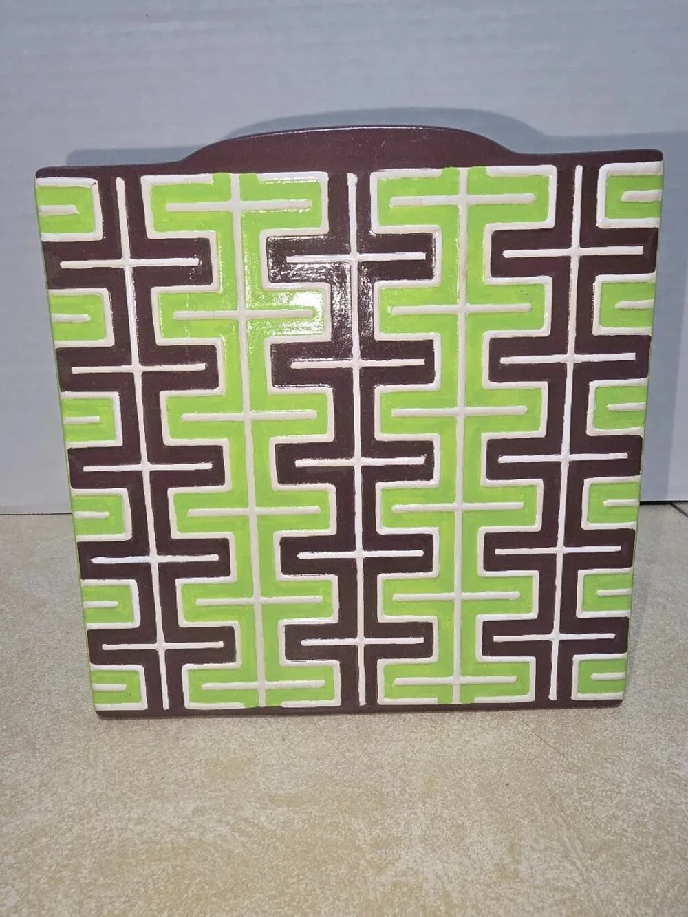 One of a kind hand painted Jonathan Adler designed decorative ceramic/porcelain
